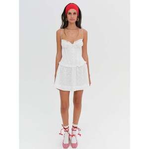 For Love & Lemons Marlowe Mini Dress Size SS / White